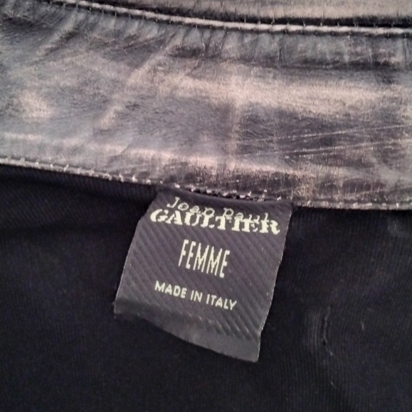 Jean Paul Gautier black women blouse shirt zip on made in Italy - Picture 5 of 5